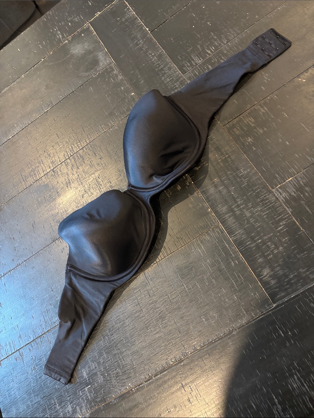 Maidenform Strapless Black Smooth Underwire Padded Bra 38D